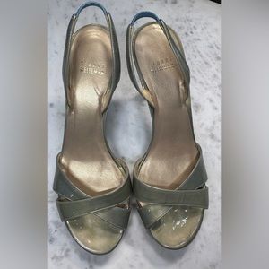 Stuart Weitzman “Glorious” platform slingback